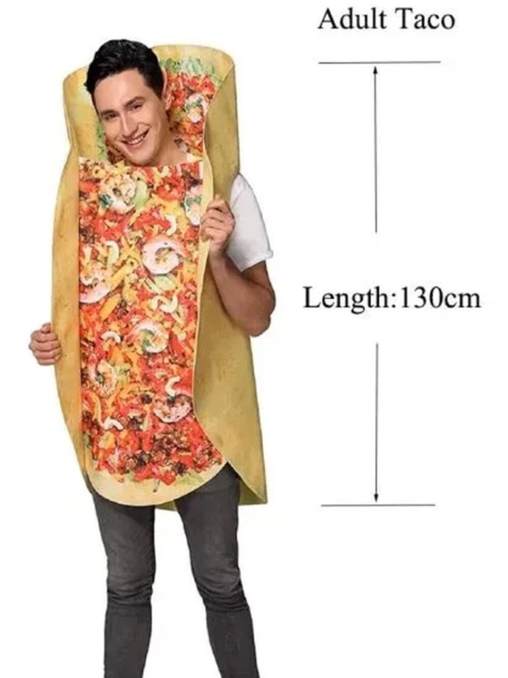 Adult Tasty Taco Tunic Halloween Costume - One Size